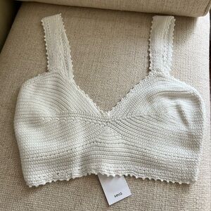 Mango Knitted Cropped Top